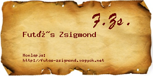Futás Zsigmond névjegykártya