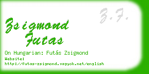zsigmond futas business card